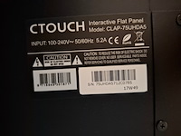 Touchdisplay, c-touch, smartmetals, ctouch laser sky 75 inch, smart metals s062.2905 - afbeelding 7 van  8