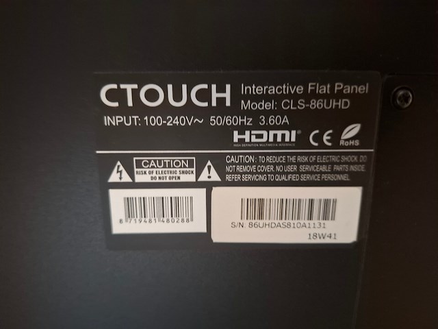 Touchdisplay, c-touch, smartmetals, ctouch laser sky 86 inch, smart metals s062.2905 - afbeelding 7 van  7