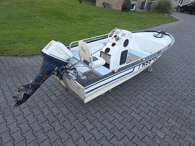 Tourboot - + honda 10 pk 4 takt - consoleboot en visboot - afbeelding 1 van  26