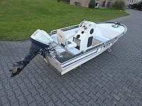 Tourboot - + honda 10 pk 4 takt - consoleboot en visboot - afbeelding 1 van  26