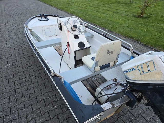 Tourboot - + honda 10 pk 4 takt - consoleboot en visboot - afbeelding 23 van  26