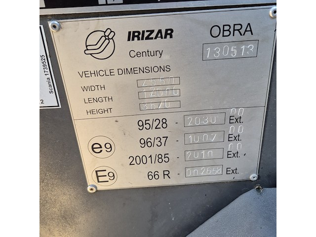 Touringcar, scania, irizar, 2005 - afbeelding 8 van  26