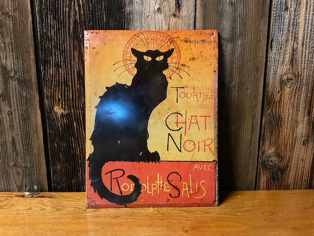 “tournee du chat noir” | horeca-/reclamebord - afbeelding 1 van  5