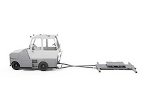 Tow tractor / warehouse tugger met hefplateau - afbeelding 2 van  73