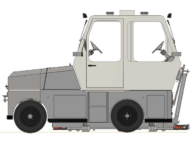 Tow tractor / warehouse tugger met hefplateau - afbeelding 73 van  73
