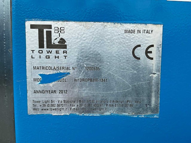 Tower light hydro power box stationaire lichtmast - afbeelding 4 van  12