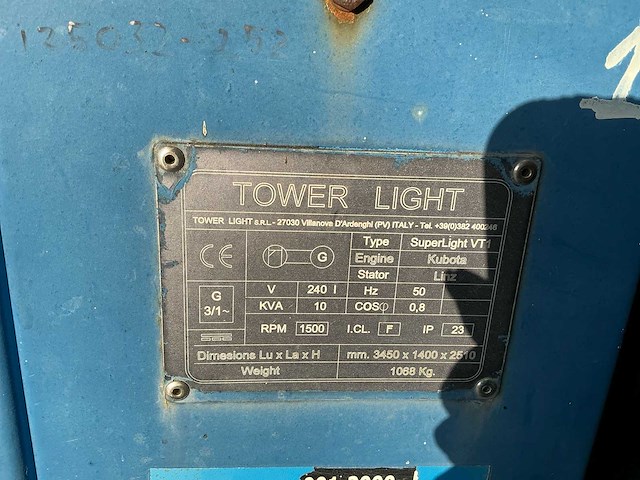 Tower light superlicht vt1 noodstroomaggregaat - afbeelding 5 van  17