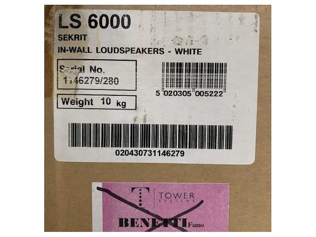 Tower systems 98740 in-wall marine speaker - durable white high-quality audio for boats - afbeelding 6 van  6