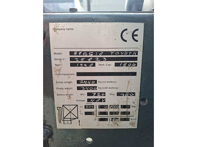 Toyota - 1998 - 5fbe18 - vorkheftruck - afbeelding 22 van  22
