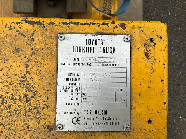 Toyota - 1999 - mm5 1000 - elektrische trekkar voor aanhangers te verrijden - afbeelding 9 van  9