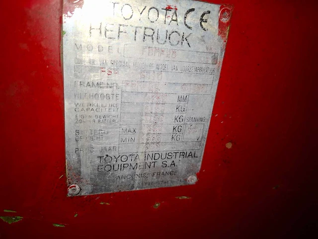 Toyota - 2000 - fmbf25 - vorkheftruck - afbeelding 15 van  18
