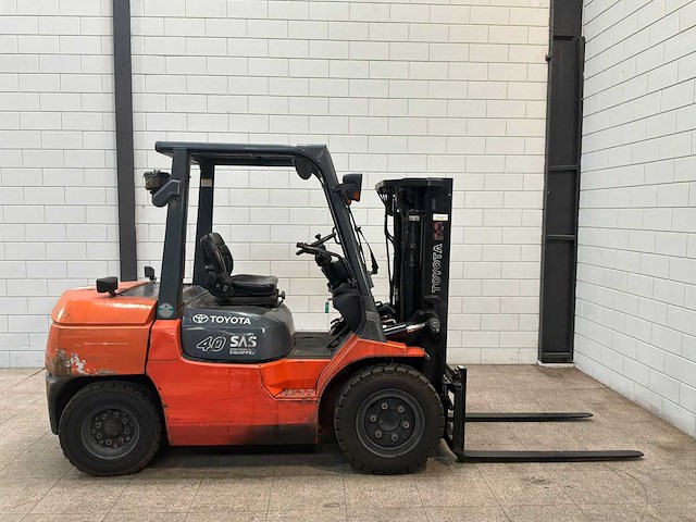 Toyota - 2006 - 42-7 fd 35 - 4m triplex, free-lift - vorkheftruck - afbeelding 12 van  16