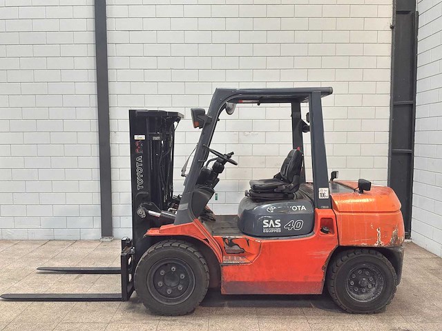 Toyota - 2006 - 42-7 fd 35 - 4m triplex, free-lift - vorkheftruck - afbeelding 11 van  18