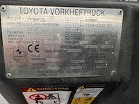 Toyota - 2008 - 7fbmf25 - vorkheftruck - afbeelding 7 van  7