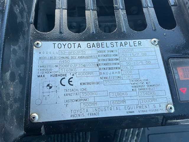 Toyota - 2008 - tonero 35 - vorkheftruck - afbeelding 19 van  28