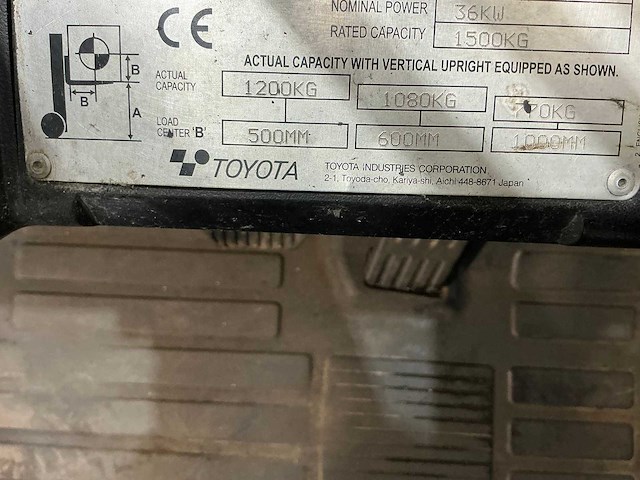 Toyota - 2017 - 02-7 fdf 15 - vorkheftruck - afbeelding 2 van  15