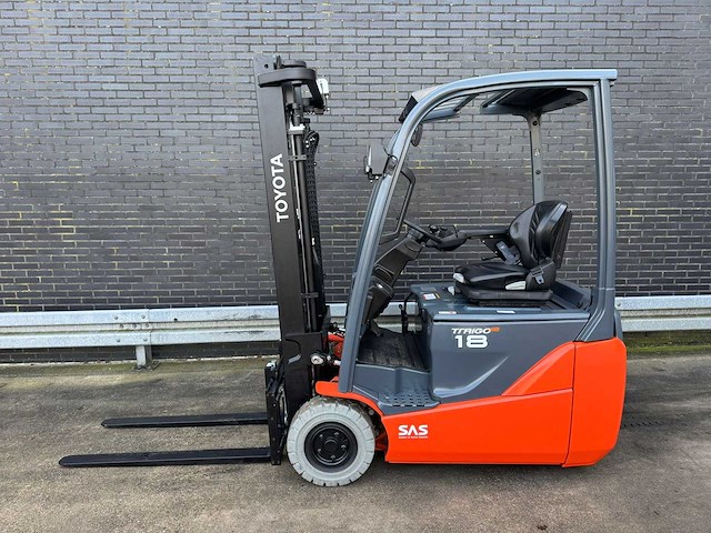 Toyota - 2018 - 8-fbek-18-t - 3.3m duplex, free-lift, side-shift - vorkheftruck - afbeelding 5 van  12