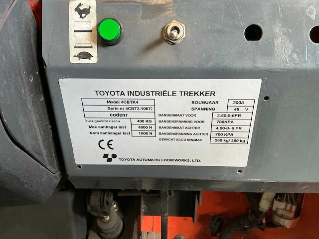 Toyota - 4cbbtk4 - industriële trekker - afbeelding 15 van  22