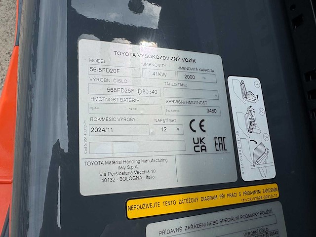 Toyota - 56-8-fd-20-f (nieuw) - forklift trucks - 2024 - afbeelding 2 van  11