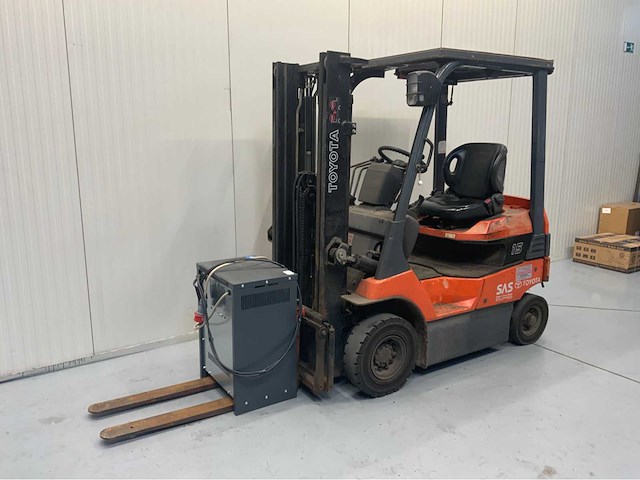 Toyota - 7fb15 - 3m duplex, free-lift, side-shift - vorkheftruck - afbeelding 1 van  14