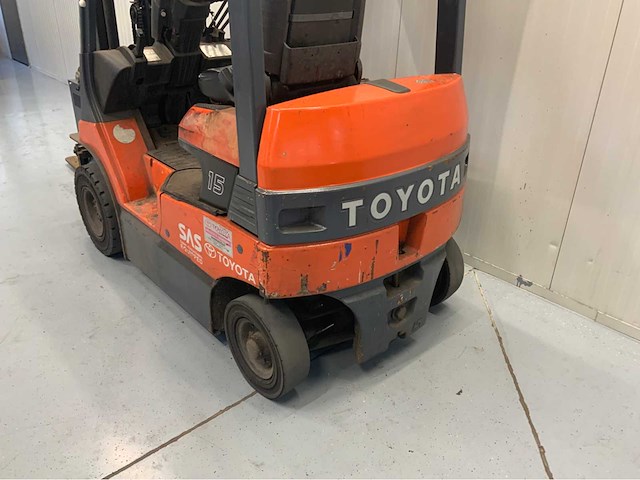Toyota - 7fb15 - 3m duplex, free-lift, side-shift - vorkheftruck - afbeelding 6 van  10