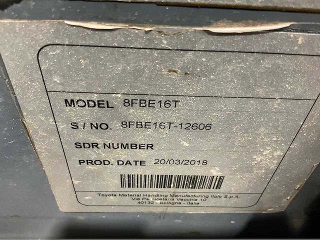 Toyota - 8fbe16t - vorkheftruck,freelift sideshift, free-lift, bj 2018 - afbeelding 7 van  16
