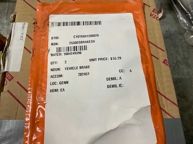 Toyota 04495-26230 shoe kit (2x) - afbeelding 2 van  3