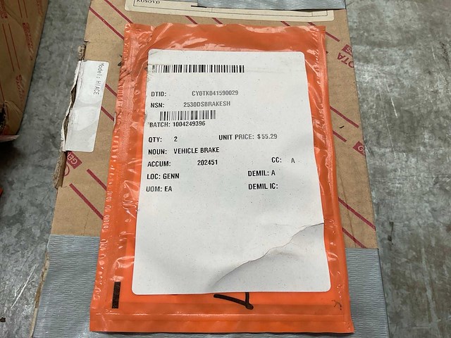 Toyota 04495-26230 shoe kit (2x) - afbeelding 2 van  3