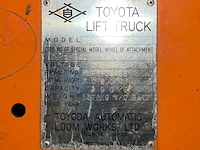 Toyota 2fb9 vorkheftruck - afbeelding 15 van  22