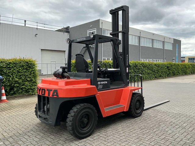 Toyota 40-3fd50 diesel heftruck – 5.000 kg – cascade viewmast – 2.400 mm vorken - afbeelding 37 van  41