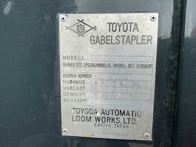 Toyota 40-3fd50 diesel heftruck – 5.000 kg – cascade viewmast – 2.400 mm vorken - afbeelding 31 van  34