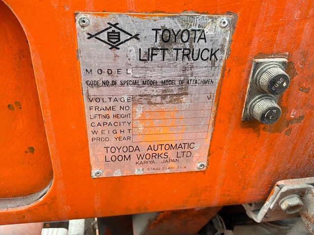 Toyota 4fb25 vorkheftruck - afbeelding 9 van  18