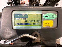 Toyota 7fb15 vorkheftruck- freelift - sideshift - acculader - 5391 uur - afbeelding 3 van  19