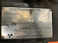 Toyota 7fb15 vorkheftruck- freelift - sideshift - acculader - 5391 uur - afbeelding 6 van  19