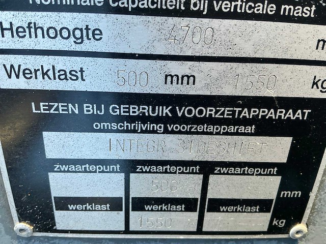 Toyota 7fbef18 vorkheftruck - afbeelding 6 van  15