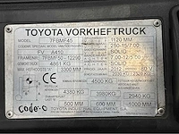 Toyota 7fbmf45 - vorkheftruck duplex - 4500kg - afbeelding 10 van  11