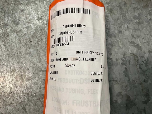 Toyota 90947-02829 flexible hose (2x) - afbeelding 3 van  3