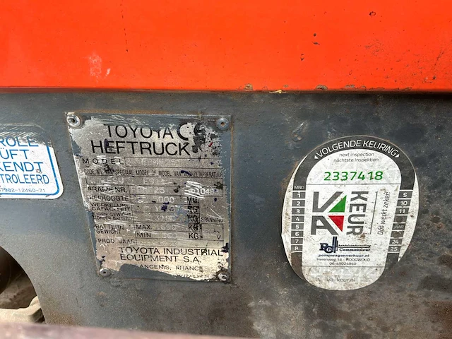 Toyota fbmf25 vorkheftruck - afbeelding 13 van  24