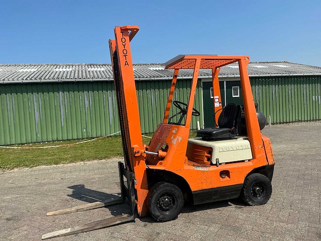 Toyota fg15 vorkheftruck - afbeelding 3 van  4