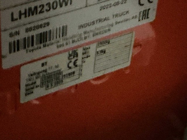 Toyota hand hydraulische palletwagen met weegschaal - afbeelding 8 van  10