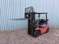 Toyota heftruck met 4e ventiel-vorkversteller-sideshift-470cm hoog-weing uren 6445 - afbeelding 8 van  15