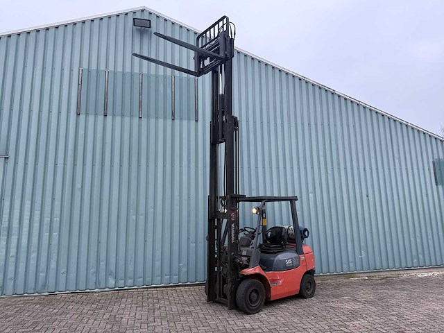 Toyota heftruck met 4e ventiel-vorkversteller-sideshift-470cm hoog-weing uren 6445 - afbeelding 5 van  13
