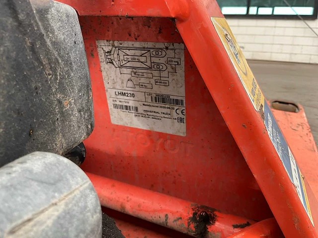 Toyota lhm230 hand hydraulische palletwagen - afbeelding 7 van  7