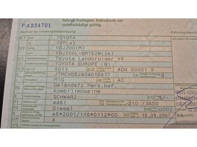 Toyota v8 - landcruiser - j20 / vdj 200 - bedrijfswagen - afbeelding 30 van  37