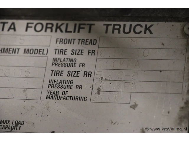 Toyota vorkheftruck fd15 - afbeelding 28 van  30