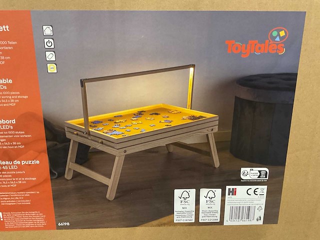 Toytales 66198 puzzelbord met led verlichting - afbeelding 1 van  3