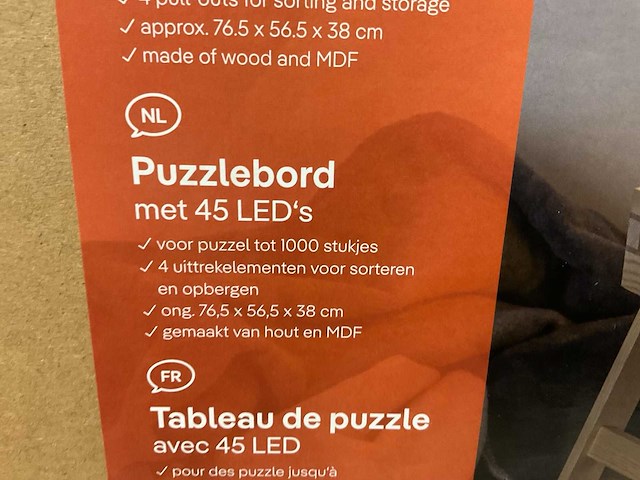 Toytales 66198 puzzelbord met led verlichting - afbeelding 2 van  3
