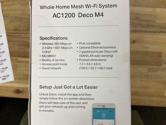 Tp link ac1200 deco m4 wifi systeem - afbeelding 4 van  4