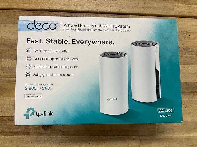 Tp link ac1200 deco m4 wifi systeem - afbeelding 1 van  4
