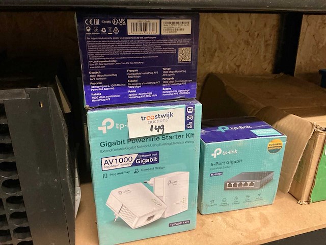 Tp-link av1000 powerline starter kit (6x) - afbeelding 1 van  3